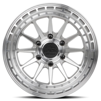 17x8 Lock Off-Road Baja Machine With Clear Coat Wheel 5x4.5 (40mm)