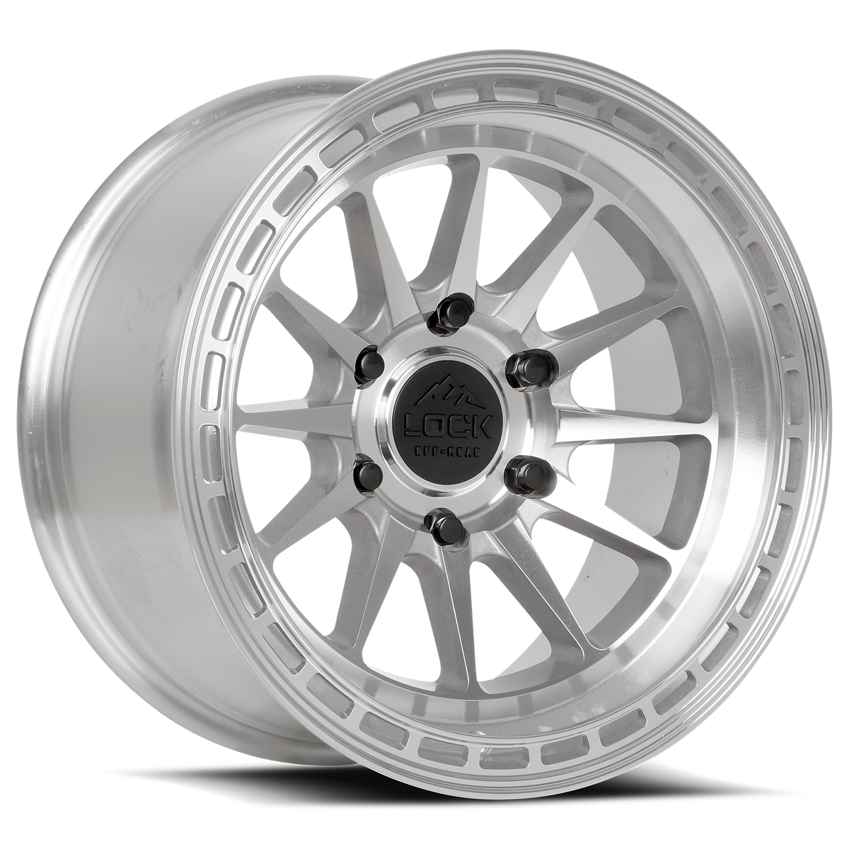 17x9 Lock Off-Road Baja Machine With Clear Coat Wheel 6x5.5 (-12mm)