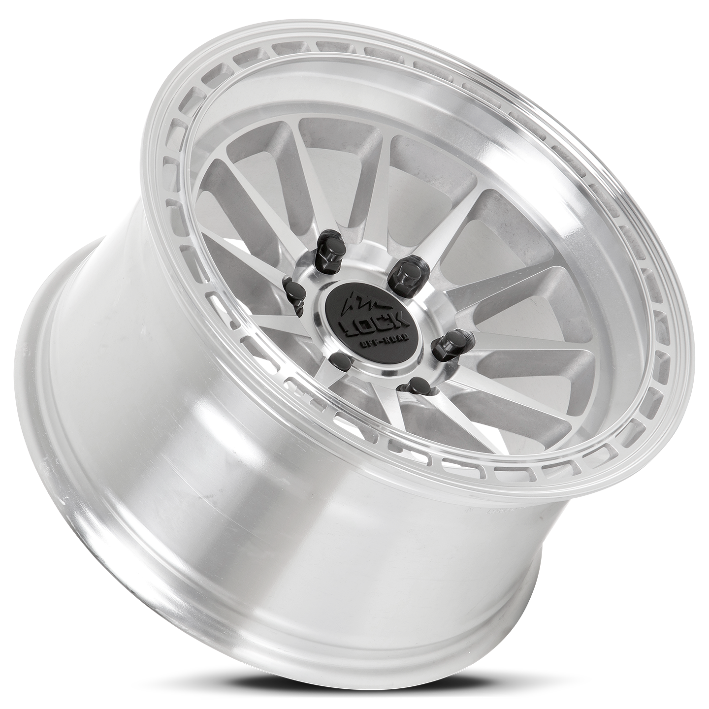 17x8 Lock Off-Road Baja Machine With Clear Coat Wheel 5x4.5 (40mm)