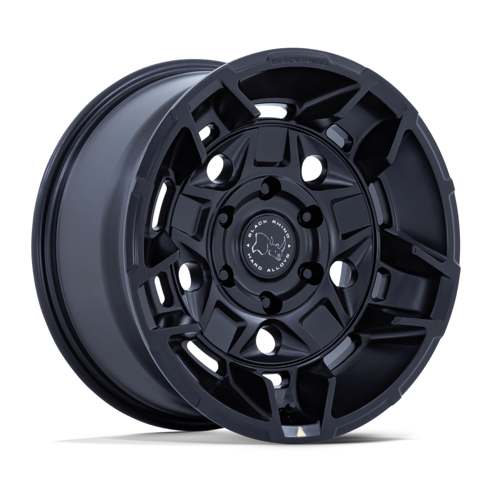 17x8.5 Black Rhino Hard Alloys BR028 Guard Matte Black Wheel 6x5.5 (0mm)