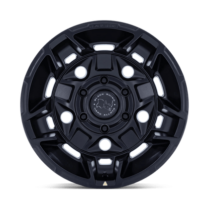 17x8.5 Black Rhino Hard Alloys BR028 Guard Matte Black Wheel 6x5.5 (0mm)