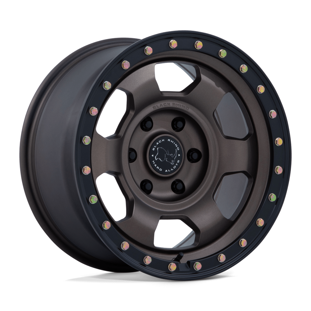 17x8.5 Black Rhino BR029 Trooper Burnt Bronze Matte Black Wheel 6x5.5 (25mm)