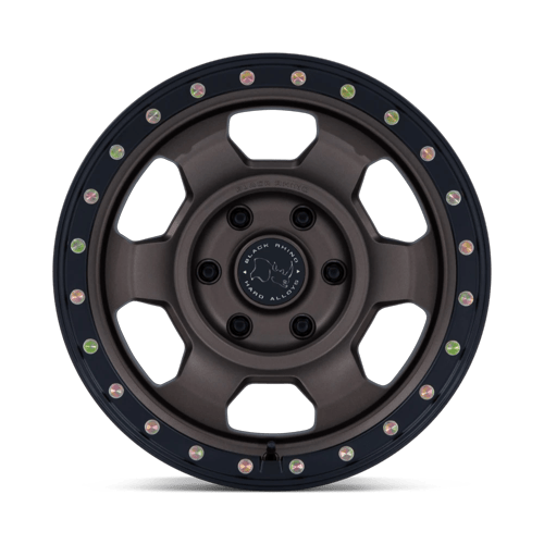 17x8.5 Black Rhino BR029 Trooper Burnt Bronze Matte Black Wheel 6x5.5 (25mm)