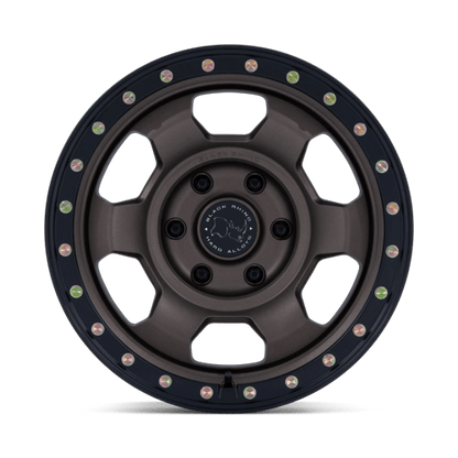 17x8.5 Black Rhino BR029 Trooper Burnt Bronze Matte Black Wheel 5x5 (-10mm)