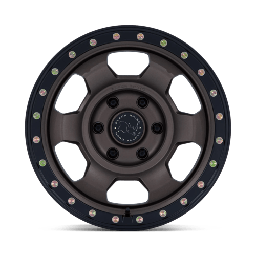 17x8.5 Black Rhino BR029 Trooper Burnt Bronze Matte Black Wheel 6x5.5 (-10mm)