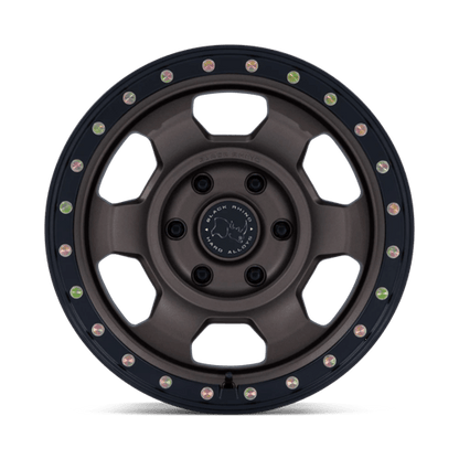 17x8.5 Black Rhino BR029 Trooper Burnt Bronze Matte Black Wheel 6x5.5 (-10mm)
