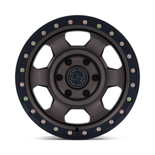 17x8.5 Black Rhino BR029 Trooper Burnt Bronze Matte Black Wheel 6x5.5 (0mm)
