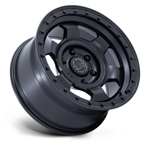 17x8.5 Black Rhino Hard Alloys BR029 Trooper Matte Black Wheel 5x130 (25mm)