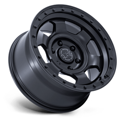 17x8.5 Black Rhino Hard Alloys BR029 Trooper Matte Black Wheel 6x5.5 (-10mm)