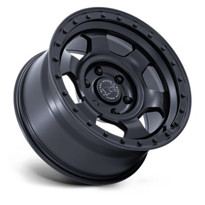 17x8.5 Black Rhino Hard Alloys BR029 Trooper Matte Black Wheel 6x5.5 (-10mm)
