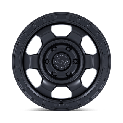 17x8.5 Black Rhino Hard Alloys BR029 Trooper Matte Black Wheel 6x5.5 (-10mm)