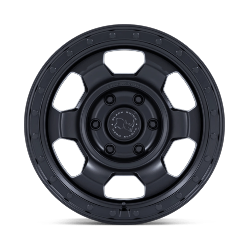 17x8.5 Black Rhino Hard Alloys BR029 Trooper Matte Black Wheel 6x5.5 (0mm)