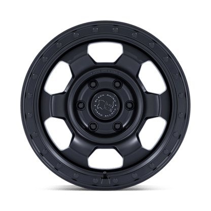 17x8.5 Black Rhino Hard Alloys BR029 Trooper Matte Black Wheel 6x5.5 (0mm)