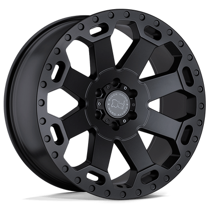 17x8 Black Rhino Warlord Matte Black Wheel 5x120 (35mm)
