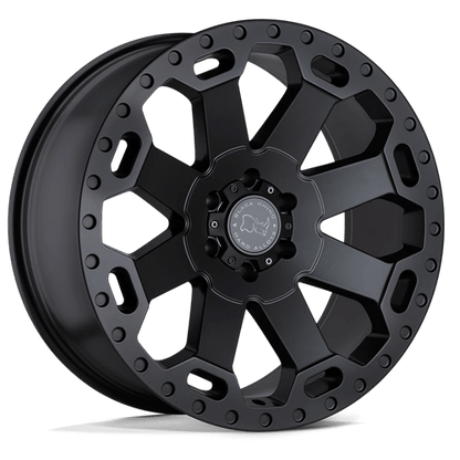 17x8 Black Rhino Warlord Matte Black Wheel 5x120 (35mm)