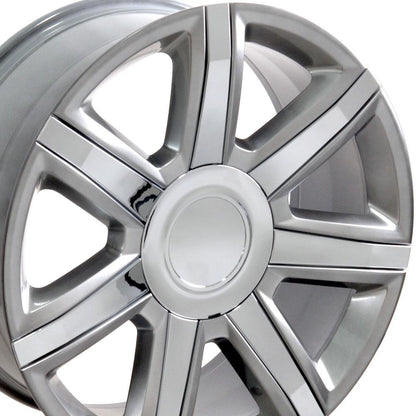 22x9 OE Wheels CA87 Hyper Silver Wheel 6x5.5 (31mm)