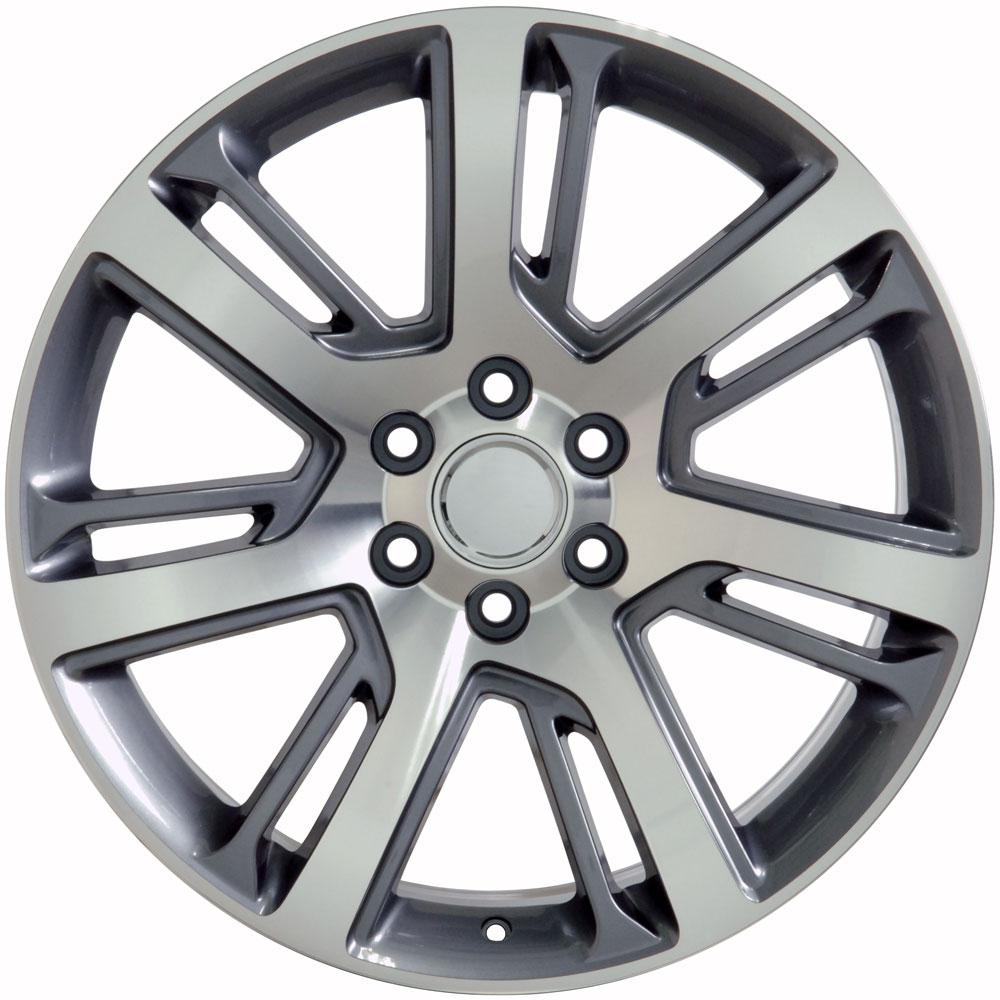 22x9 OE Wheels CA88 Gunmetal Machined Wheel 6x5.5 (31mm)