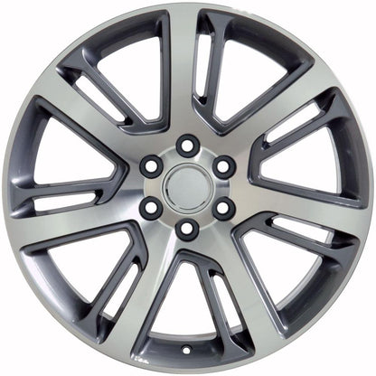 22x9 OE Wheels CA88 Gunmetal Machined Wheel 6x5.5 (31mm)