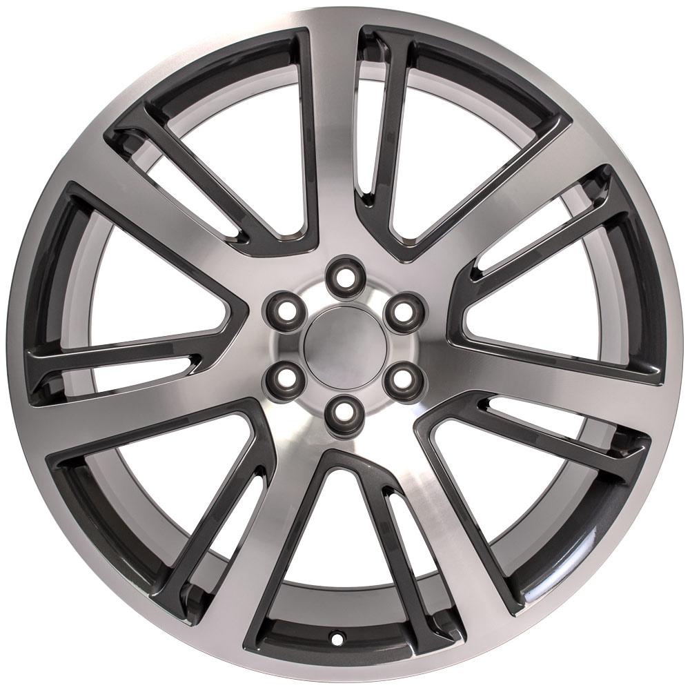 24x10 OE Wheels CA88 Gunmetal Machined Wheel 6x5.5 (31mm)