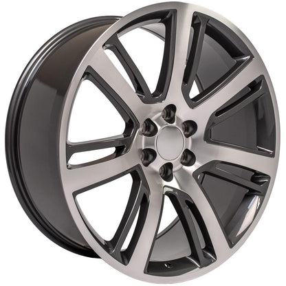 24x10 OE Wheels CA88 Gunmetal Machined Wheel 6x5.5 (31mm)