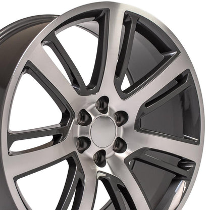24x10 OE Wheels CA88 Gunmetal Machined Wheel 6x5.5 (31mm)