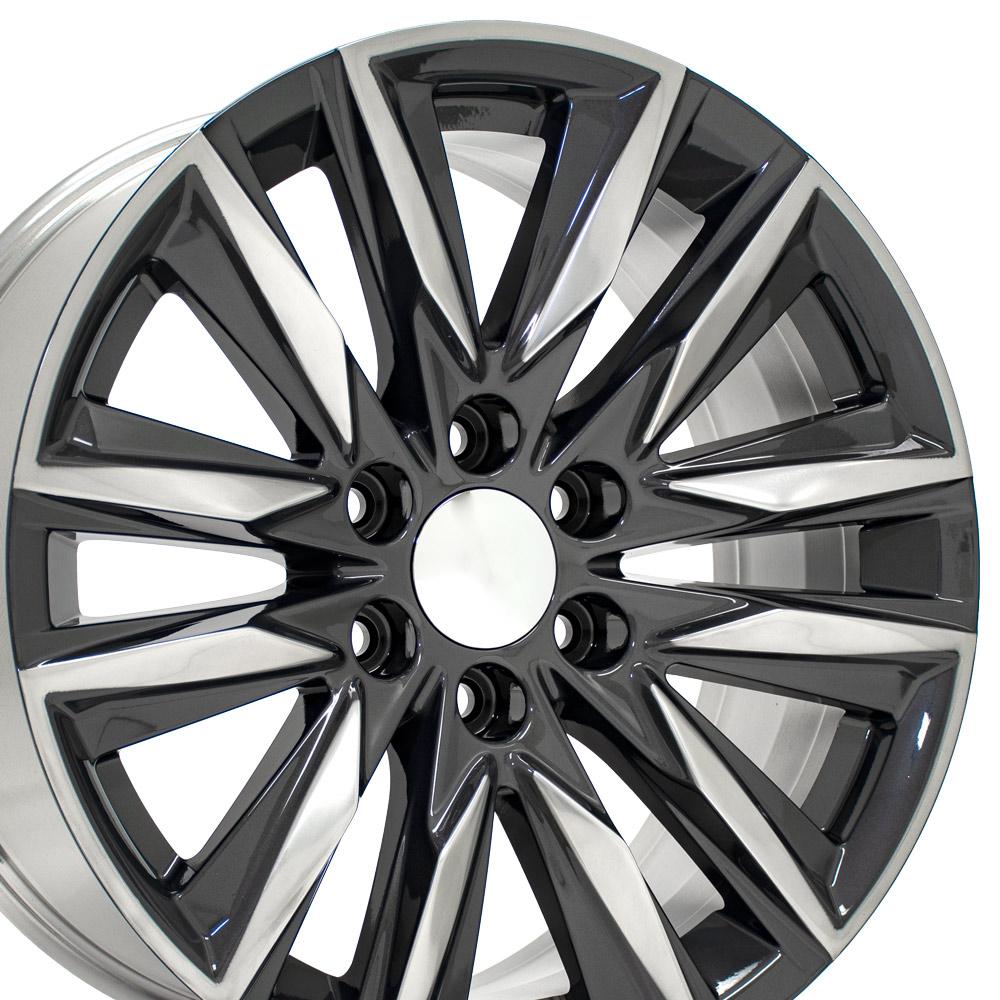 20x9 OE Wheels CA91 Gunmetal with Polished Face Wheel 6x5.5 (28mm)