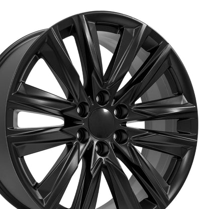 22x9 OE Wheels CA91 Satin Black Wheel 6x5.5 (28mm)