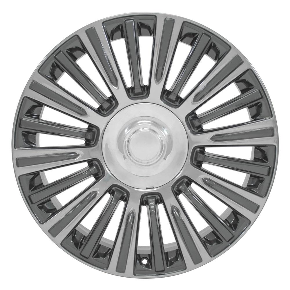 22x9 OE Wheels CA92 Gunmetal with Polished Face Wheel 6x5.5 (28mm)
