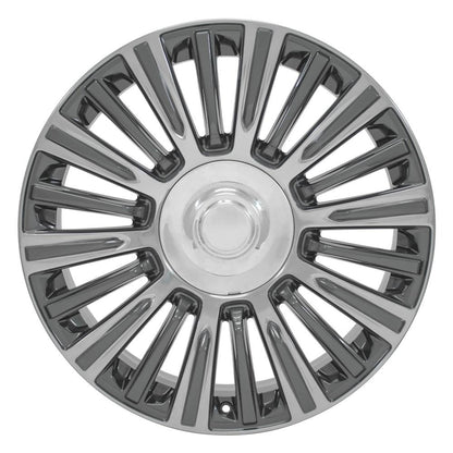 22x9 OE Wheels CA92 Gunmetal with Polished Face Wheel 6x5.5 (28mm)