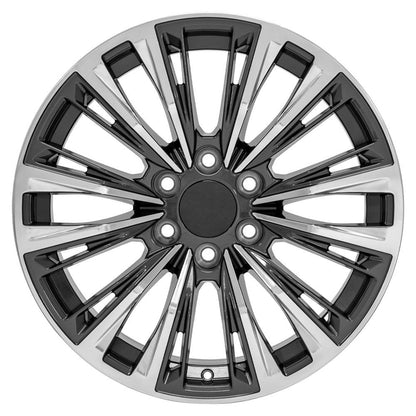 20x9 OE Wheels CA93 Gunmetal with Polished Face Wheel 6x5.5 (28mm)