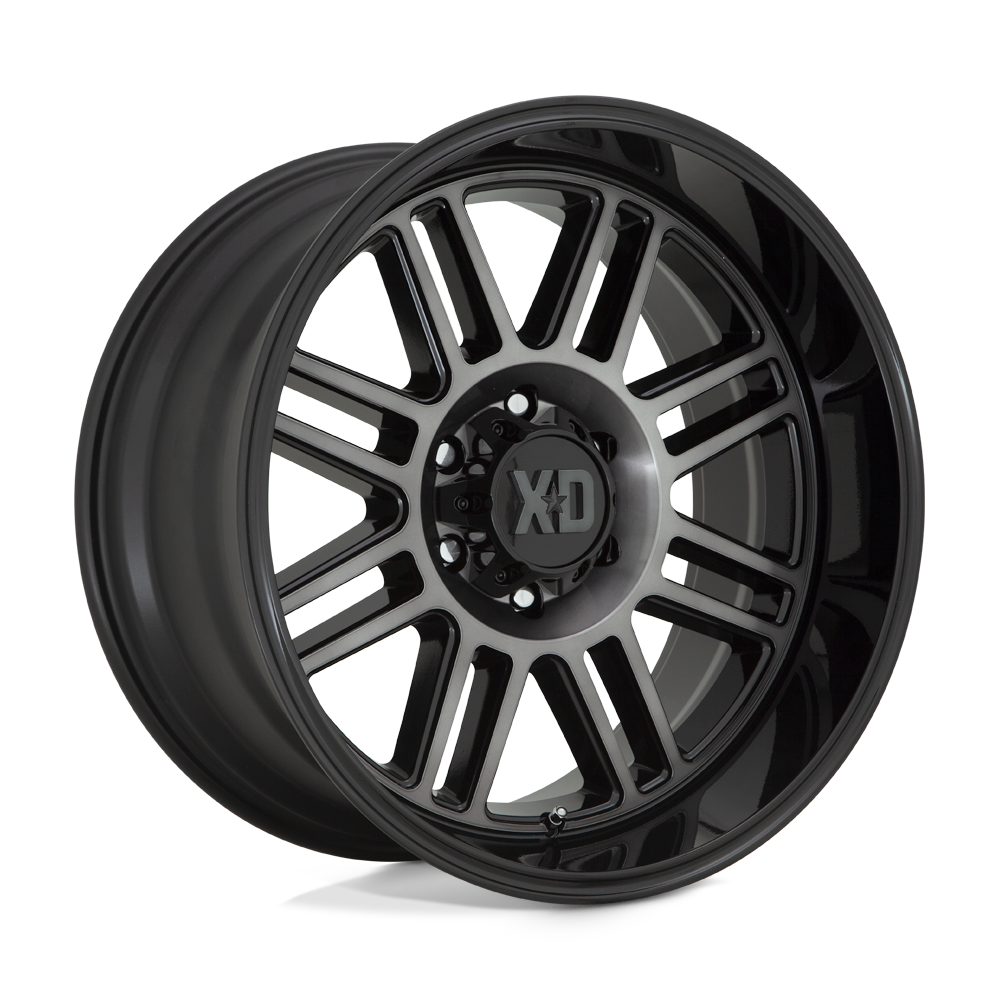 20x10 XD XD850 CAGE Gloss Black With Gray Tint Wheel 6x5.5 (-18mm)