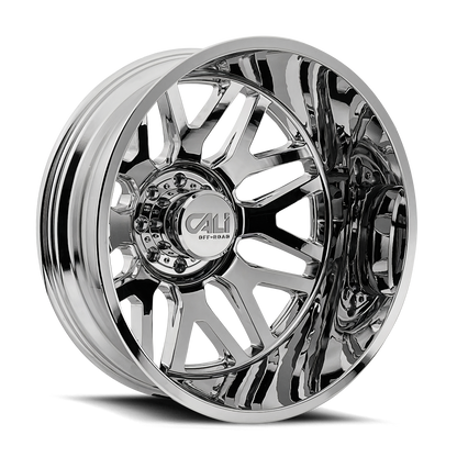 22x8.25 Cali Off-Road 9115D Invader DUALLY REAR Chrome Wheel 8x210 (-232mm)