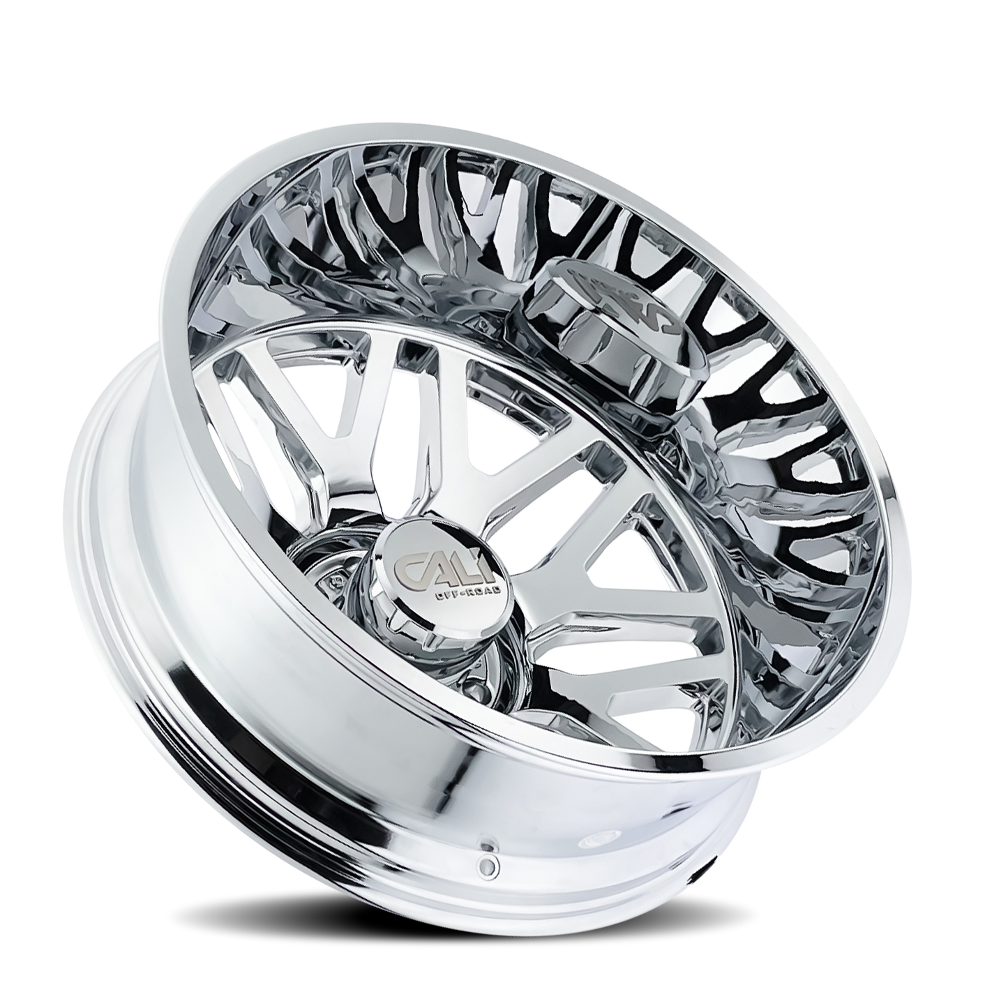 22x8.25 Cali Off-Road 9115D Invader DUALLY REAR Chrome Wheel 8x210 (-232mm)