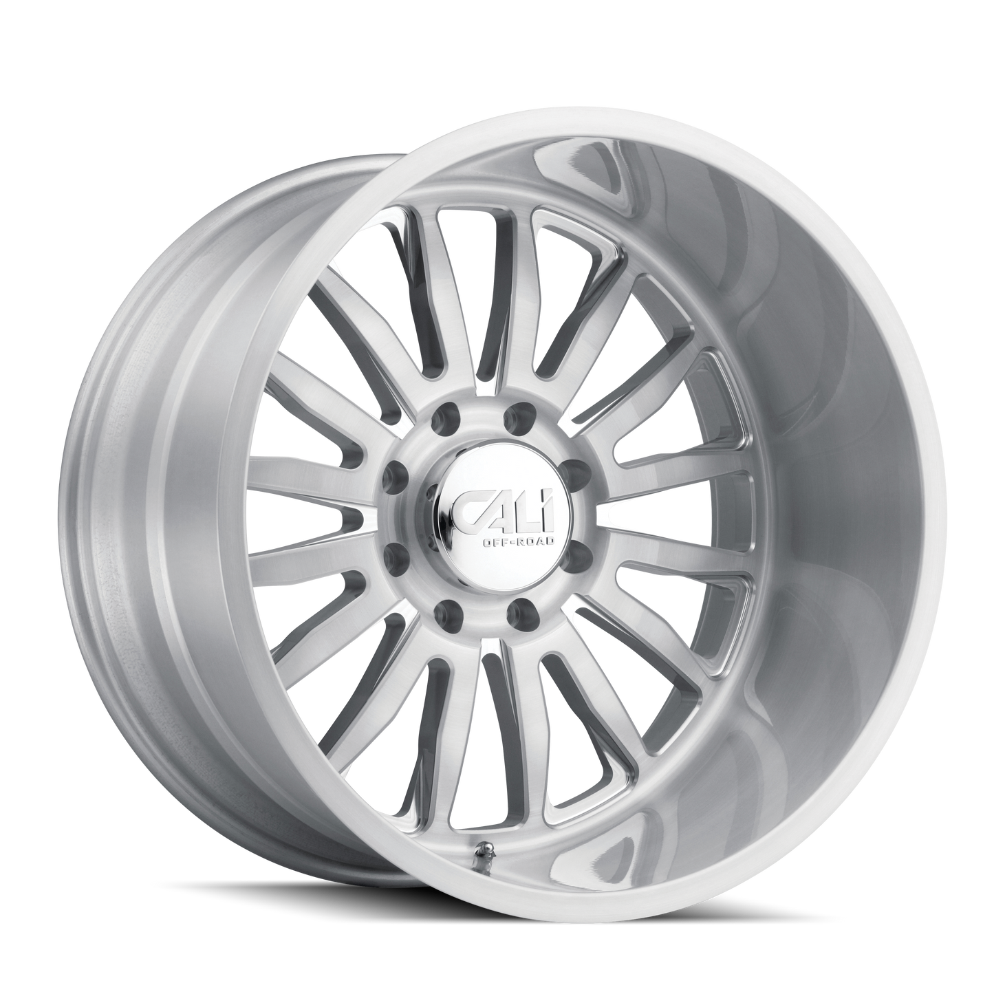 20x12 Cali Off-Road Summit Brushed Clear Gloss Wheel 8x180 (-51mm)