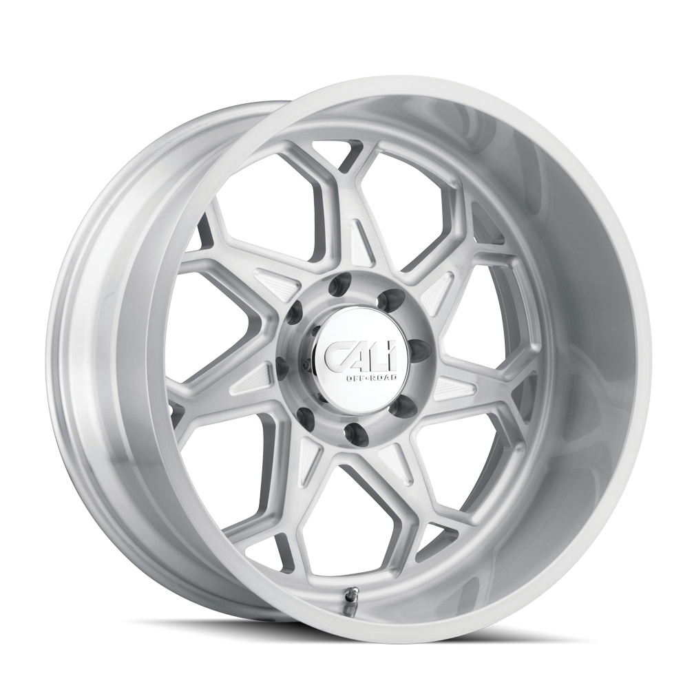 20x10 Cali Off-Road Sevenfold Brushed Clear Gloss Wheel 8x170 (-25mm)