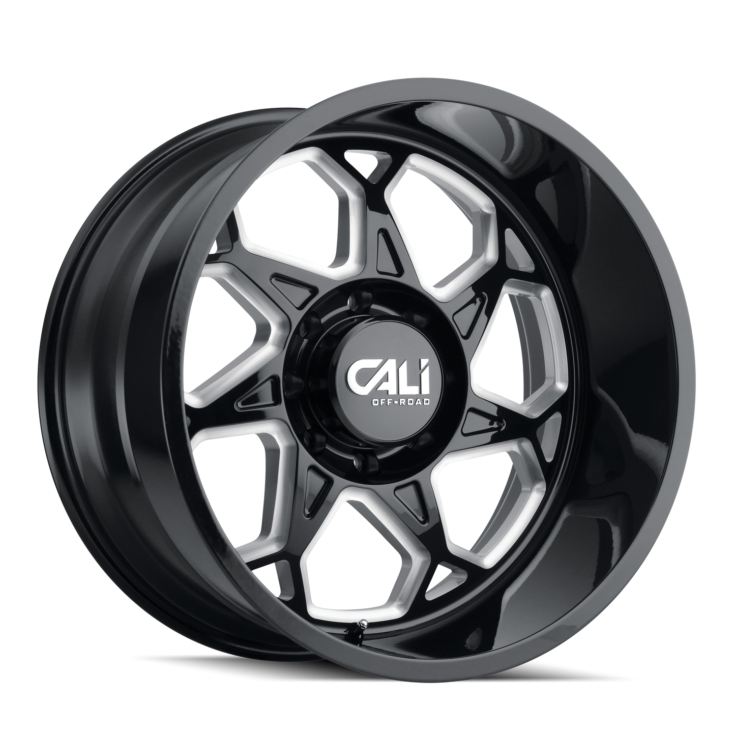 20x9 Cali Off-Road Sevenfold Black Milled Wheel 6x5.5 (-12mm)