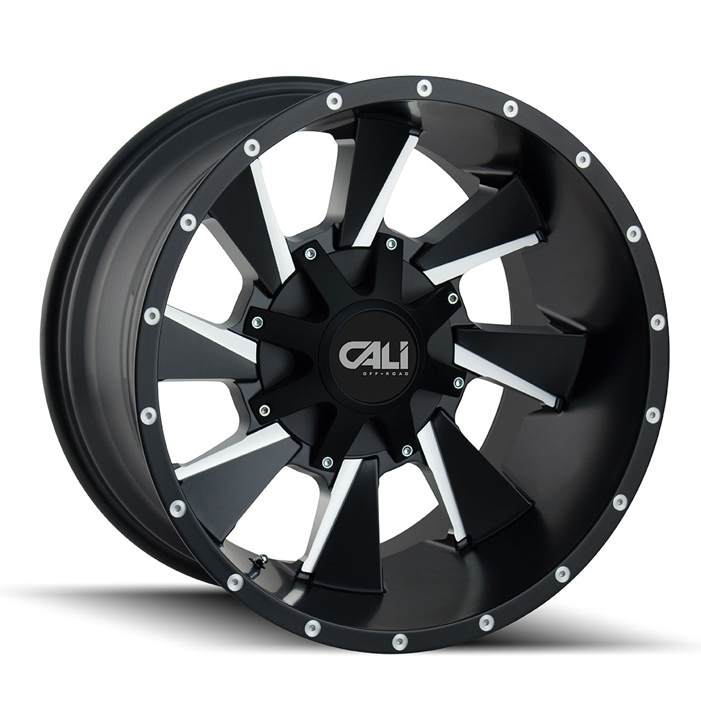 24x12 Cali Off-Road Distorted Black Milled Wheel 6x135/6x5.5 (-47mm)
