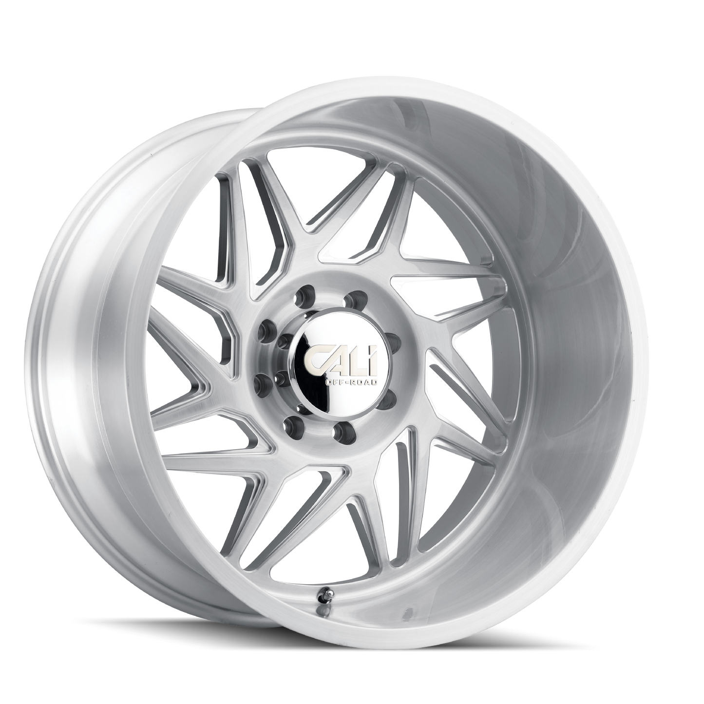 22x12 Cali Off-Road Gemini Brushed Clear Gloss Wheel 6x5.5 (-51mm)