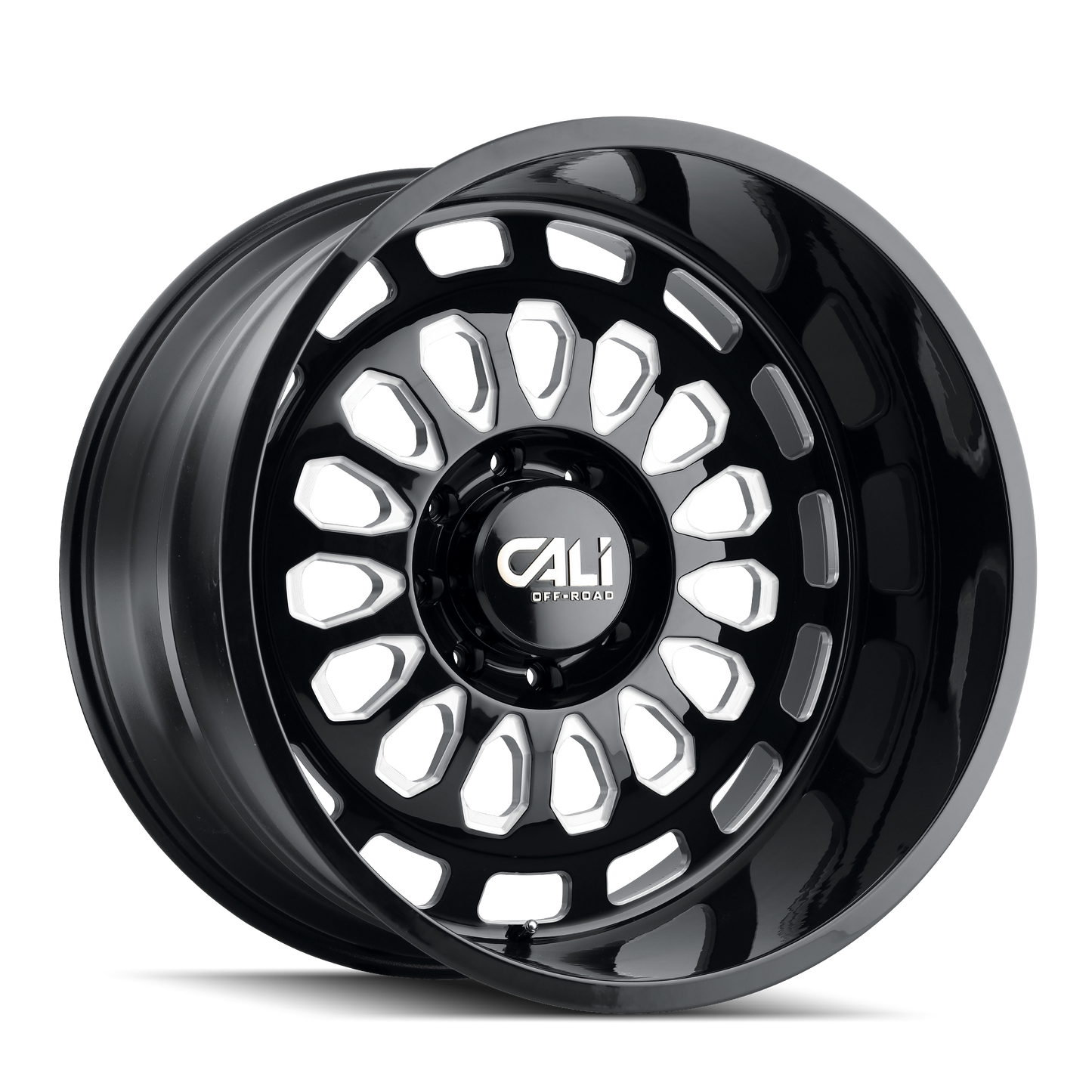 22x12 Cali Off-Road Paradox Black Milled Wheel 8x6.5 (-51mm)