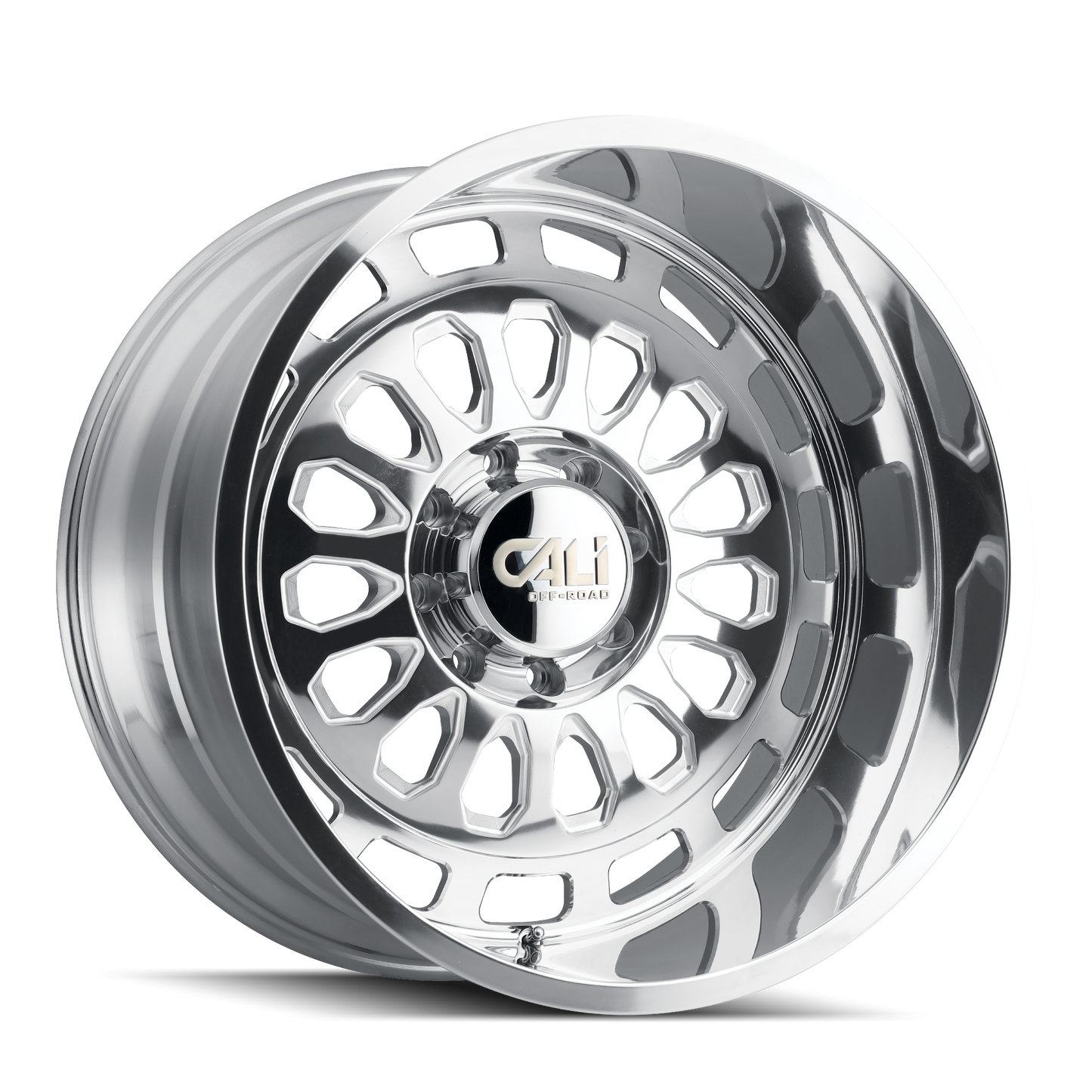 20x10 Cali Off-Road Paradox Polished Wheel 6x135 (-25mm)