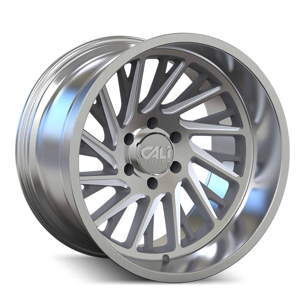 20x12 Cali Off-Road PURGE Brushed Clear Gloss Wheel 6x135 (-51mm)