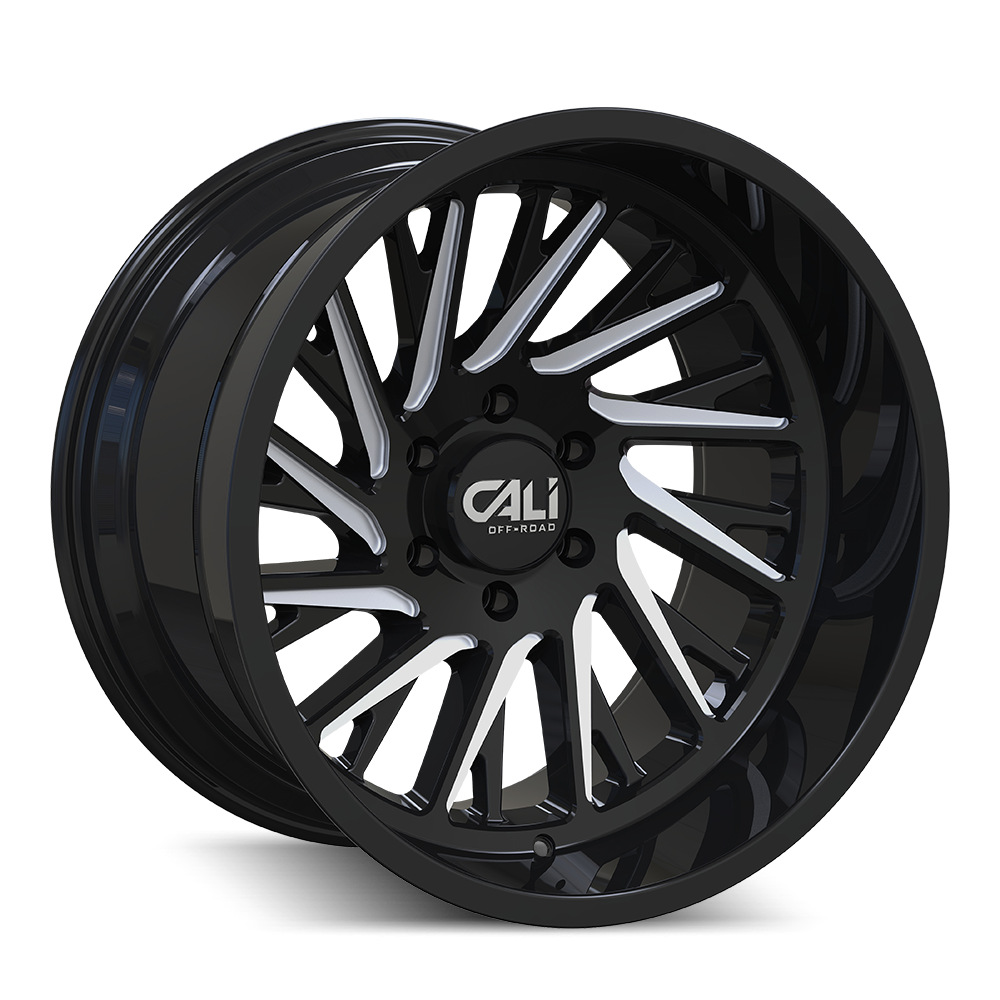 22x12 Cali Off-Road PURGE Black Milled Wheel 5x150 (-51mm)
