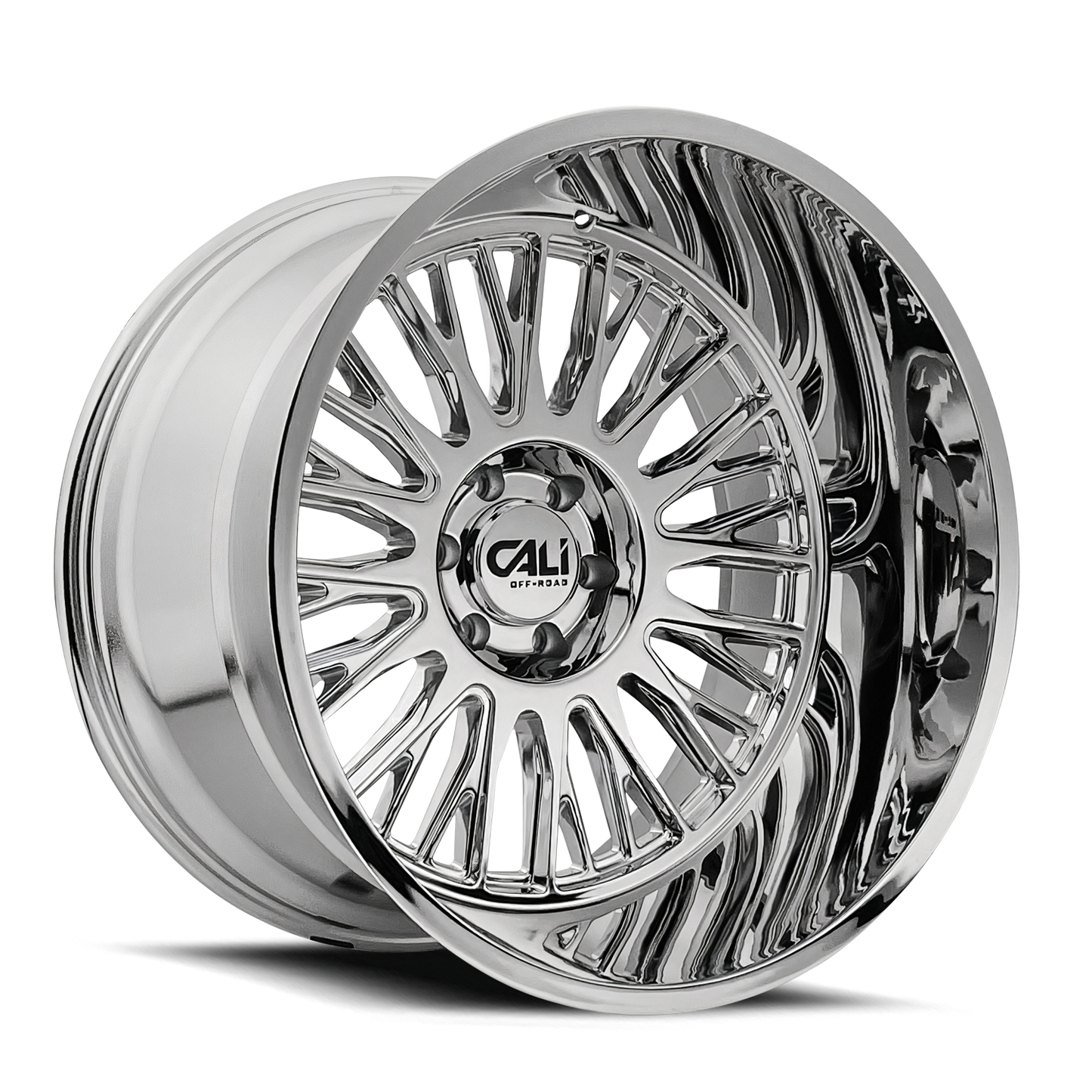 24x14 Cali Off-Road 9116 Vertex Chrome Wheel 6x5.5 (-76mm)