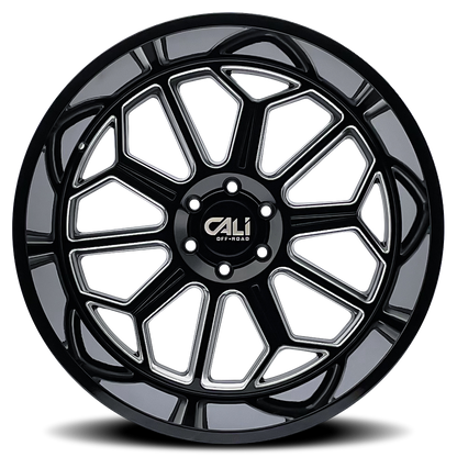 20x9 Cali Off-Road Auburn Black / Milled Wheel 5x5 (-12mm)
