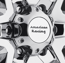 AR CAP STYLE B CHROME 6X135