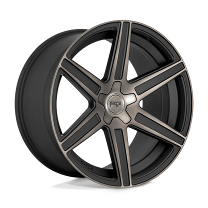 20x10.5 Niche M236 Carina Matte Machined Double Dark Tint Wheel Blank (20mm)