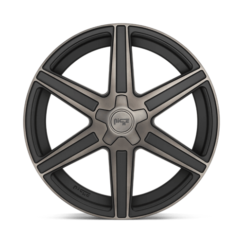 20x10.5 Niche M236 Carina Matte Machined Double Dark Tint Wheel 5x112 (40mm)