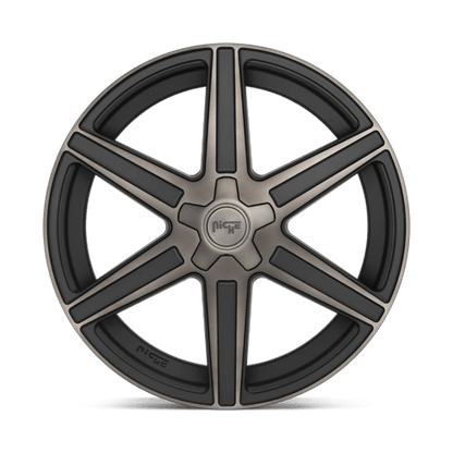 20x10.5 Niche M236 Carina Matte Machined Double Dark Tint Wheel Blank (20mm)