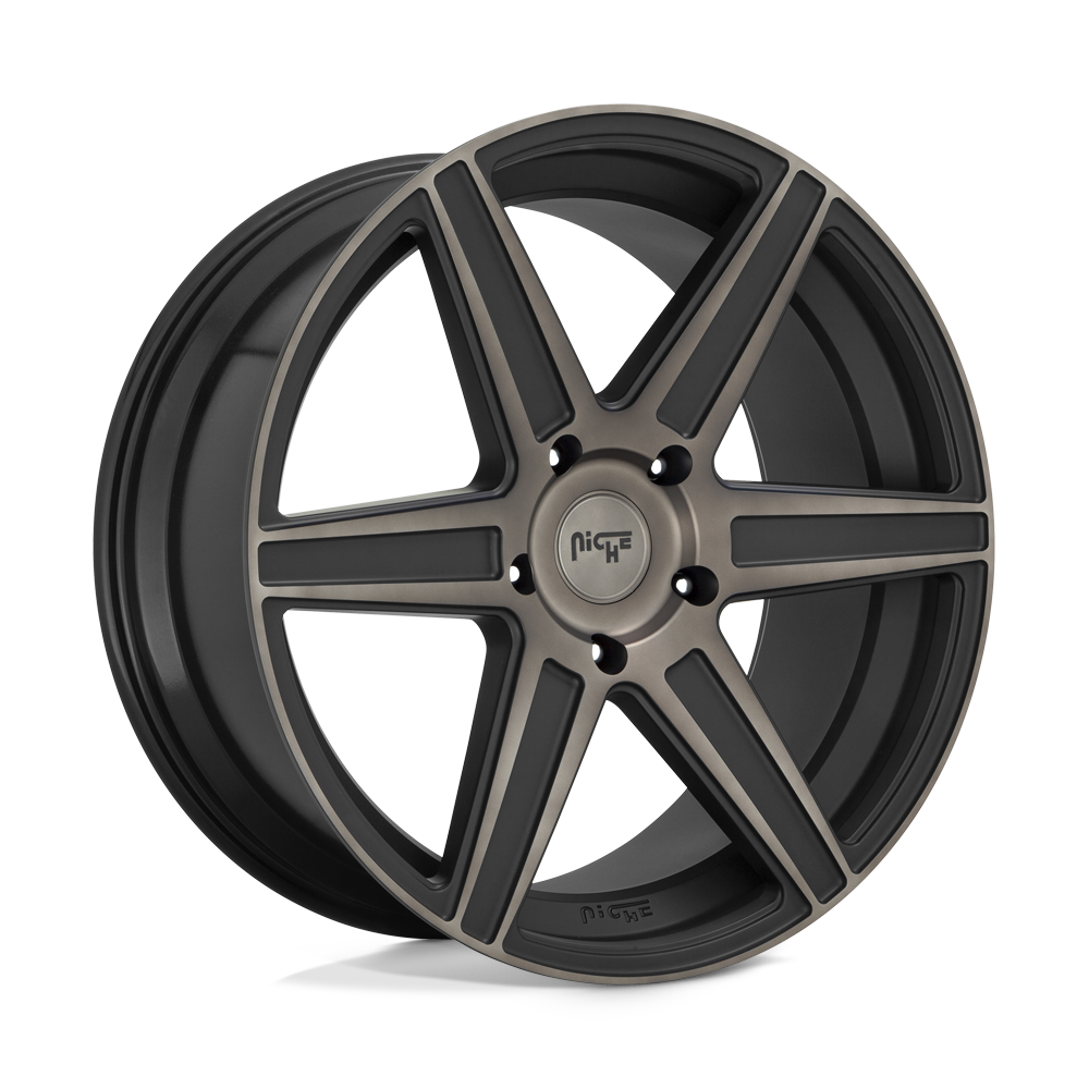 22x9.5 Niche M236 CARINA MATTE MACHINED DOUBLE DARK TINT Wheel 5x150 (30mm)