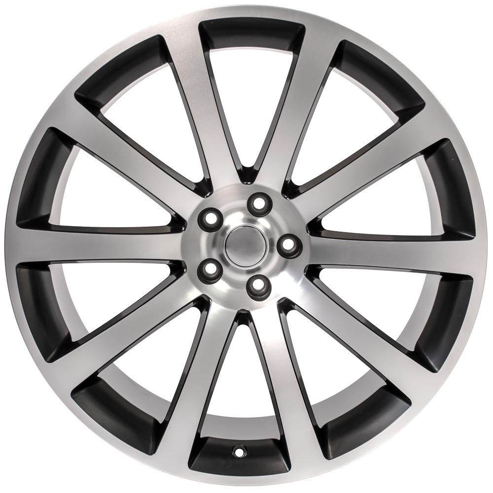 22x9 OE Wheels CL02 Satin Black Machined Wheel 5x115 (18mm)
